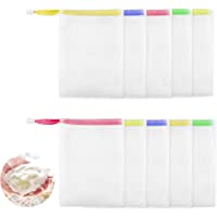 Jabón Bolsas 10Pcs-Bolsa de Jabón de Red-Bolsa Secar Jabón Malla-Bolsa Jabon Solido-Malla de Jabón de Nylon-Cordón Sacos…